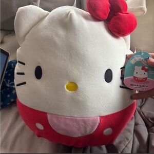 Hello Kitty Plush Cushion - Pink and White